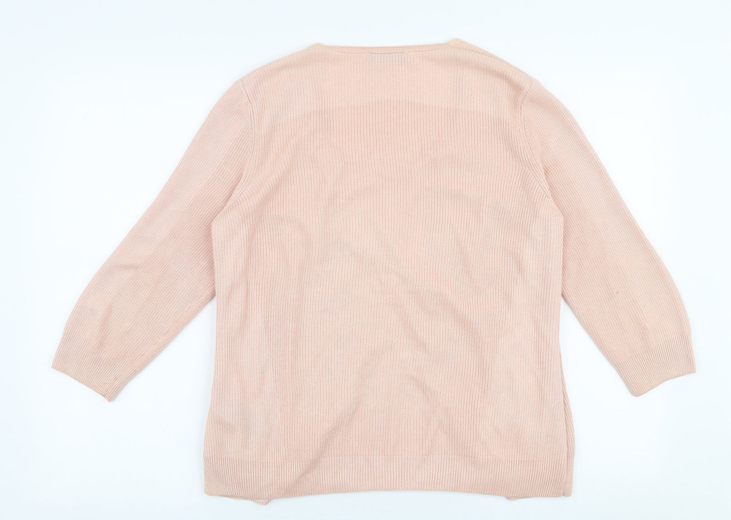 Womens UK Size 12 Marks and Spencer Pink Cardigan Jumper