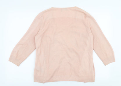 Womens UK Size 12 Marks and Spencer Pink Cardigan Jumper