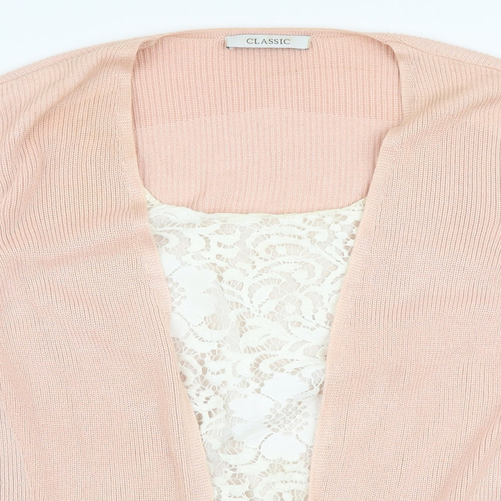 Womens UK Size 12 Marks and Spencer Pink Cardigan Jumper