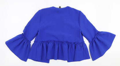 Topshop Womens Blue   Jacket Blazer Size 8