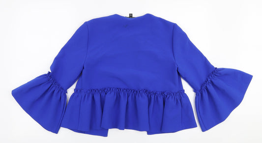 Topshop Womens Blue   Jacket Blazer Size 8