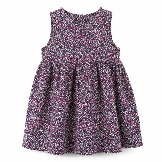 Watch Me Grow Girls Multicoloured Floral 100% Cotton A-Line  Size 2 Years  Round Neck Button
