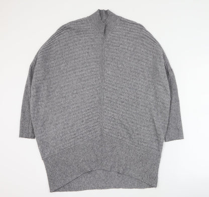 River Island Womens Grey  Viscose Jumper Dress  Size S  Halter Pullover