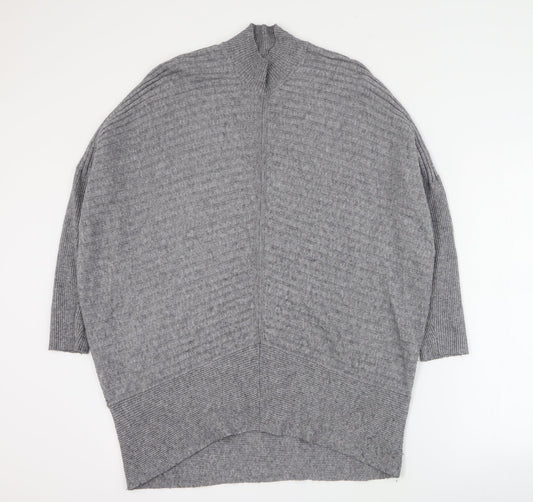 River Island Womens Grey  Viscose Jumper Dress  Size S  Halter Pullover