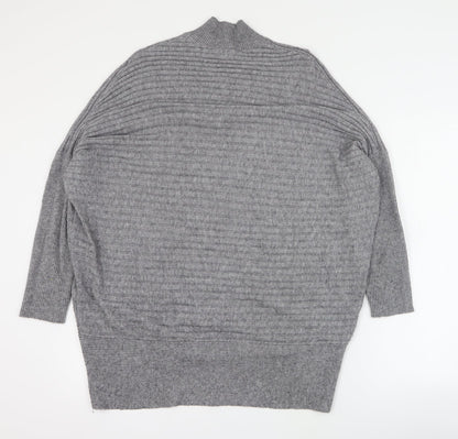 River Island Womens Grey  Viscose Jumper Dress  Size S  Halter Pullover