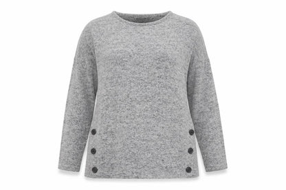 Womens UK Size 10 Peacocks Grey Pullover Jumper