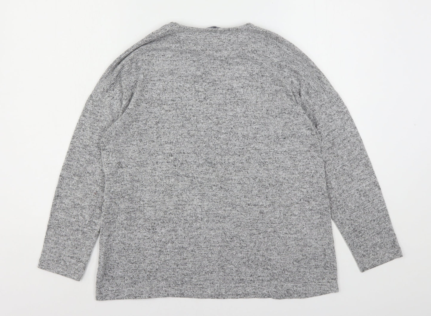 Womens UK Size 10 Peacocks Grey Pullover Jumper