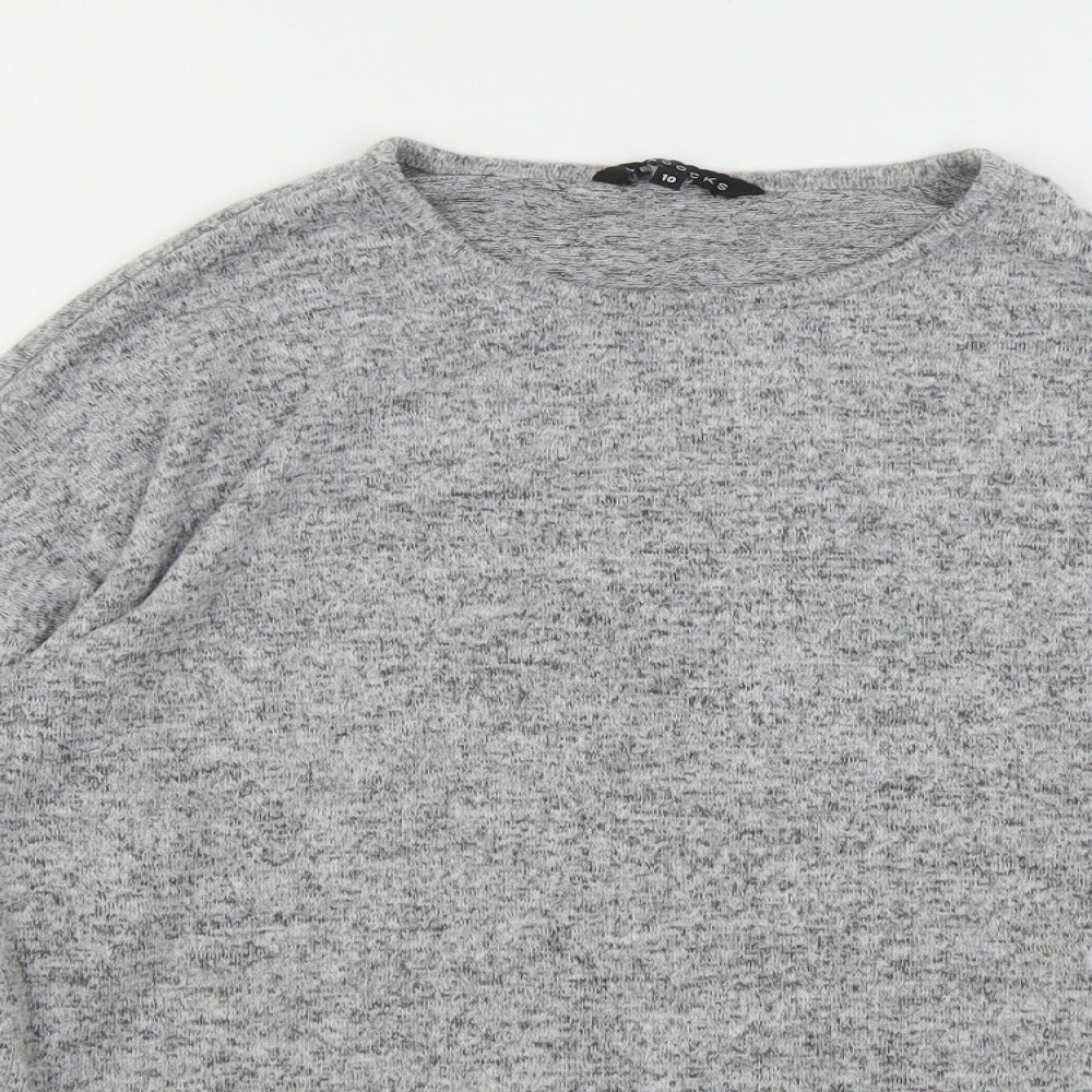Womens UK Size 10 Peacocks Grey Pullover Jumper