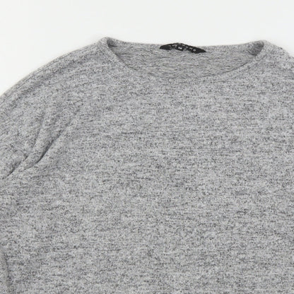 Womens UK Size 10 Peacocks Grey Pullover Jumper