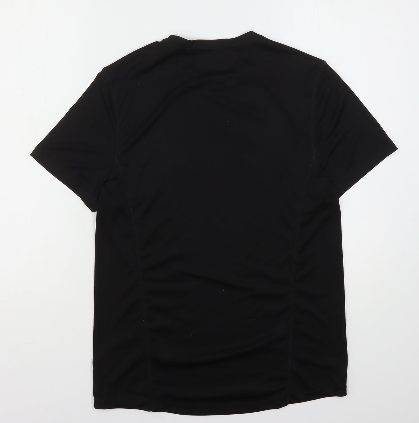 ASOS Mens Black  Polyester Basic T-Shirt Size S Round Neck