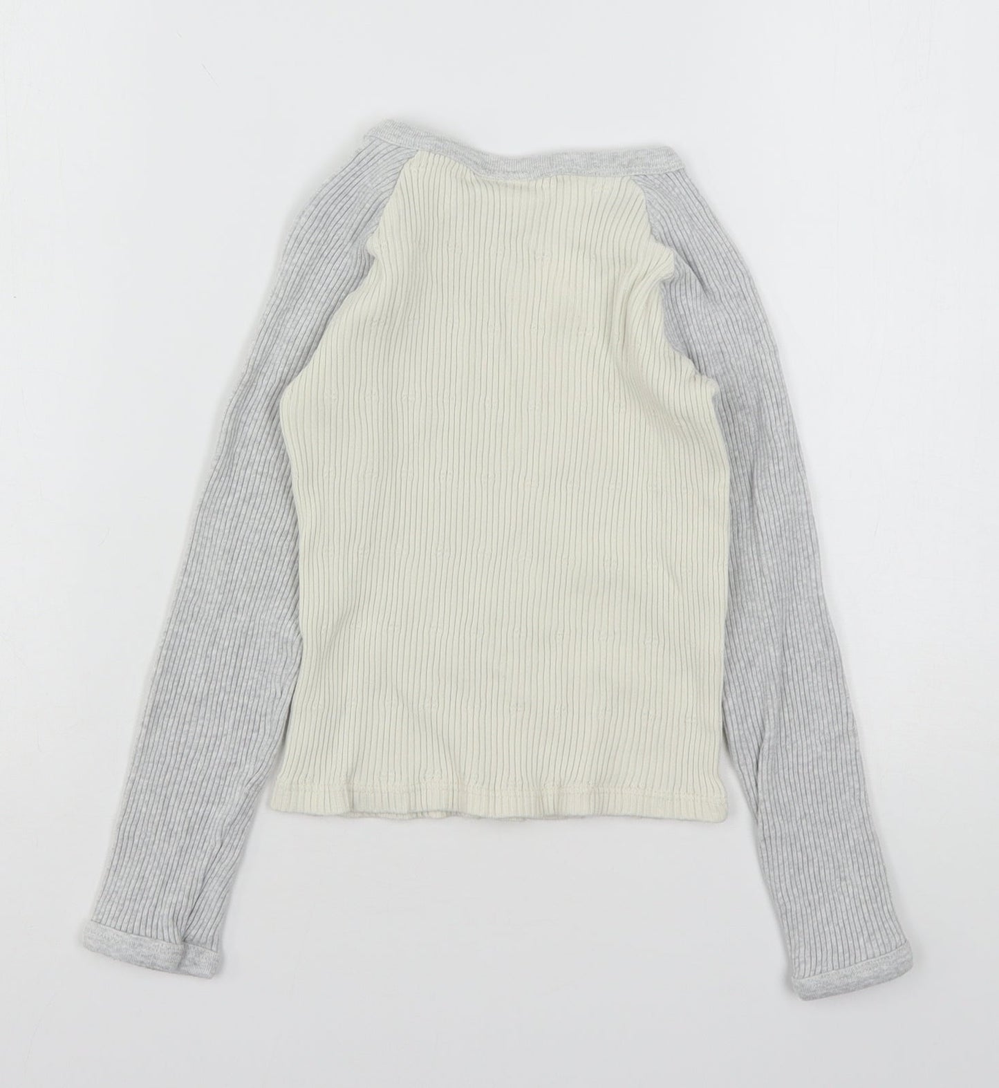 Zara Girls Multicoloured  Cotton Basic T-Shirt Size 10 Years Round Neck