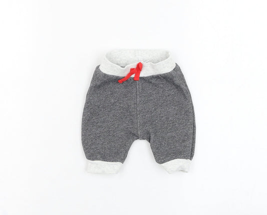 Blue Zoo Boys Grey  Cotton Jogger Trousers Size 0-3 Months  Pullover