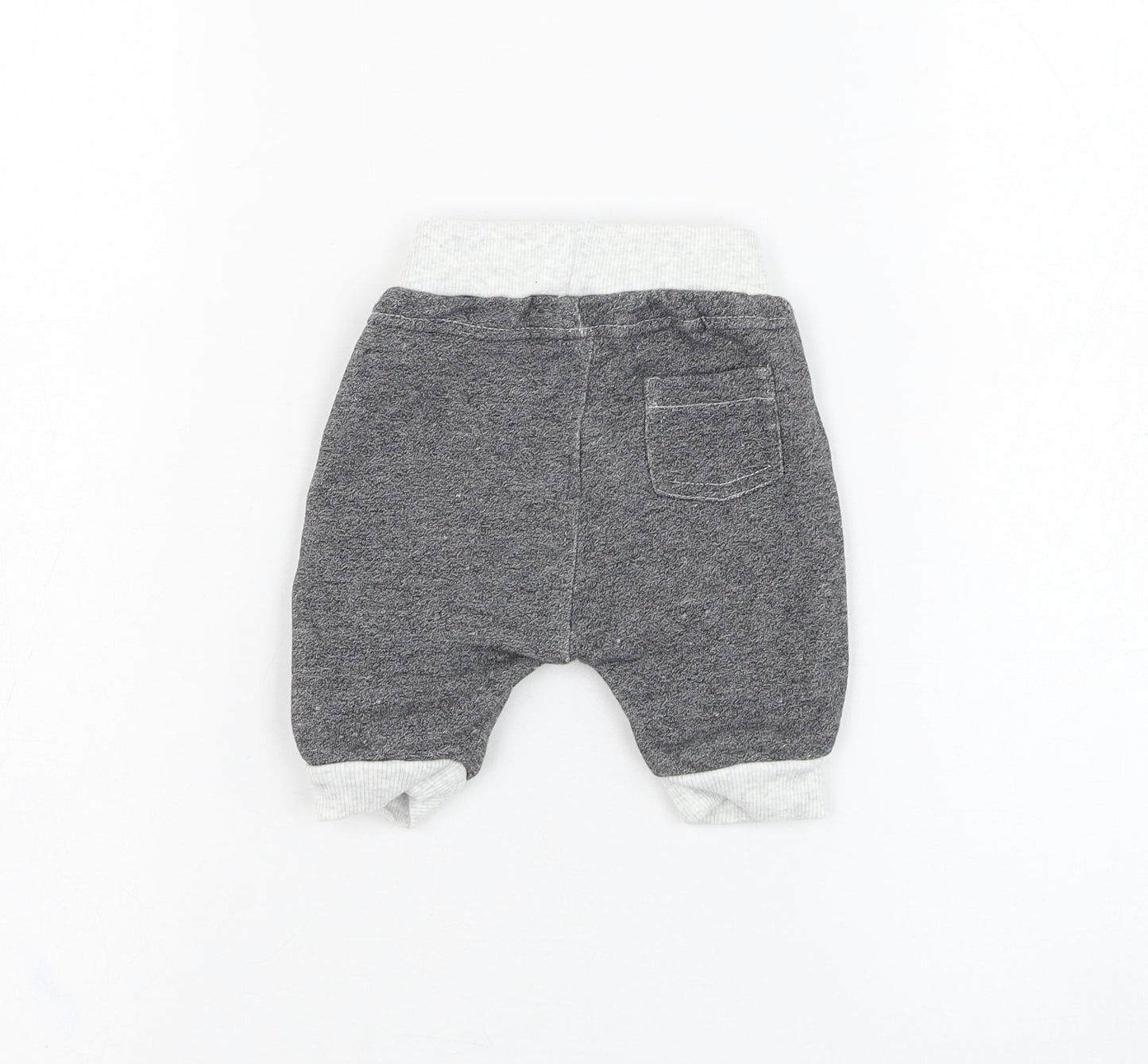 Blue Zoo Boys Grey  Cotton Jogger Trousers Size 0-3 Months  Pullover