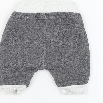 Blue Zoo Boys Grey  Cotton Jogger Trousers Size 0-3 Months  Pullover