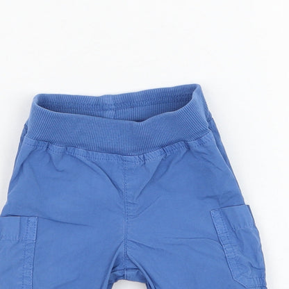United Colors of Benetton Boys Blue  Cotton Track Pants Trousers Size 0-3 Months  Pullover
