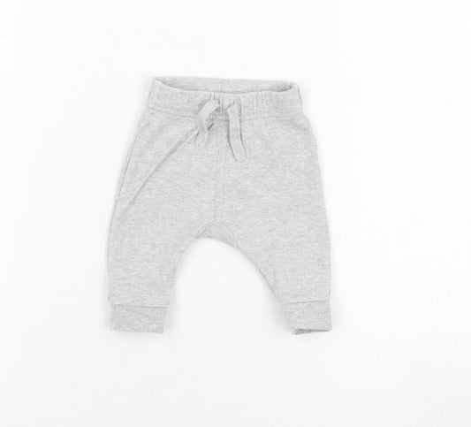 George Baby Grey  Cotton Jogger Trousers One Size  Pullover
