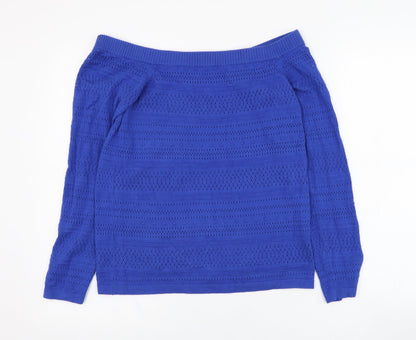 Womens UK Size 10 Dorothy Perkins Blue Pullover Jumper