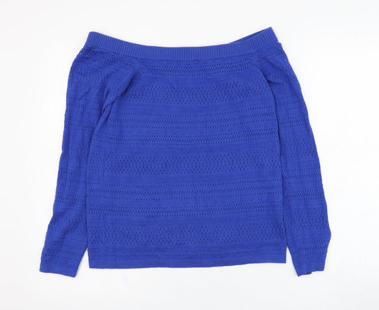 Womens UK Size 10 Dorothy Perkins Blue Pullover Jumper