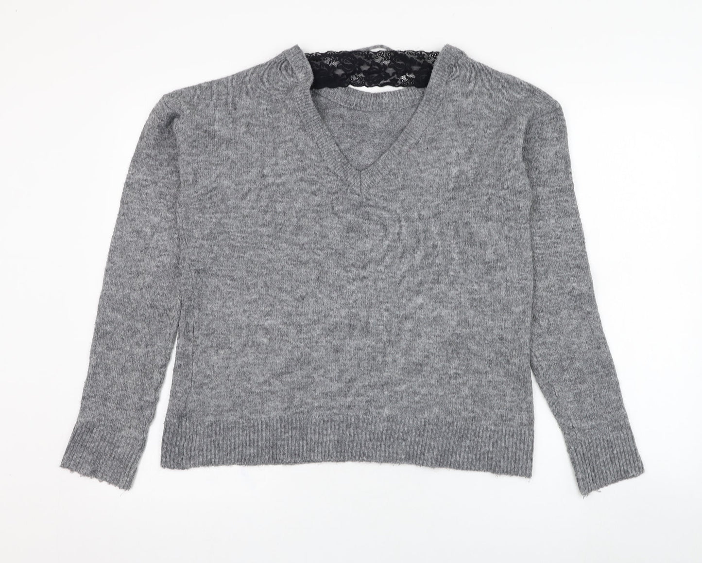 Womens UK Size L VERO MODA Grey Pullover Jumper