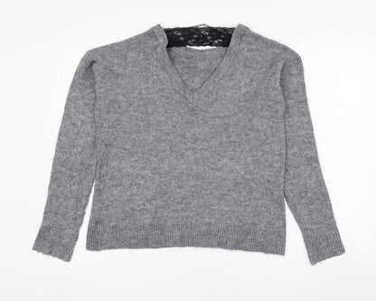 Womens UK Size L VERO MODA Grey Pullover Jumper