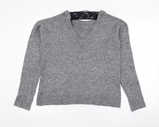 Womens UK Size L VERO MODA Grey Pullover Jumper