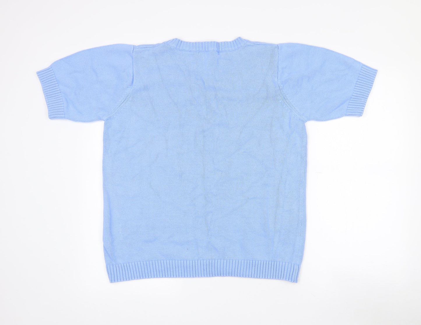 Womens UK Size 18 Isle Blue Pullover Jumper