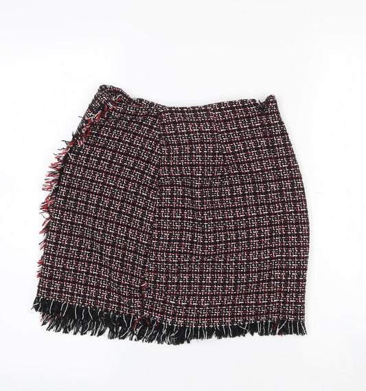 Primark Womens Red  Polyester Mini Skirt Size 6