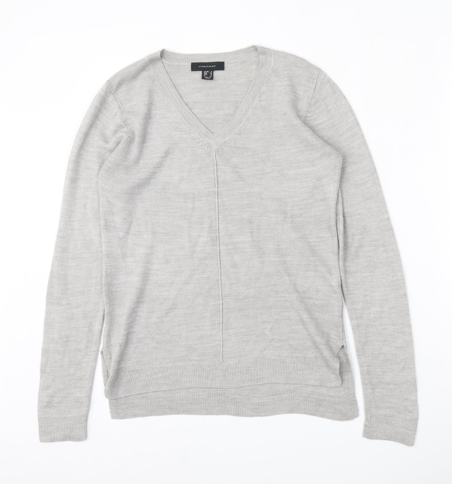 Womens UK Size 8 Atmosphere Grey Pullover Jumper