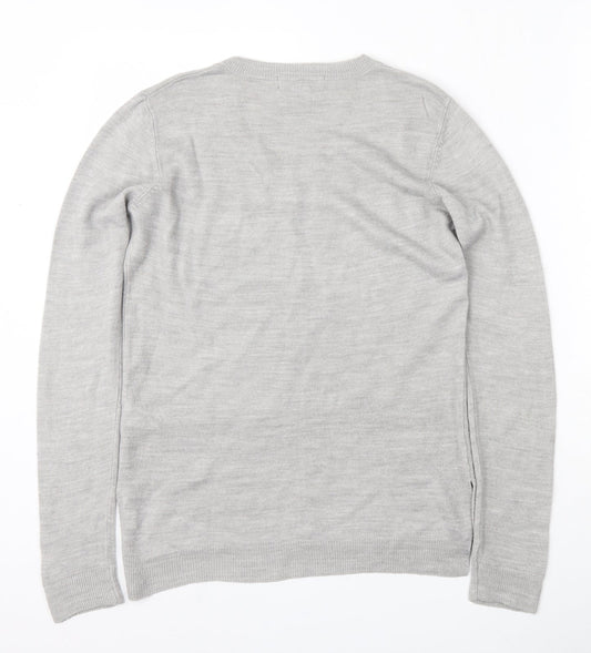 Womens UK Size 8 Atmosphere Grey Pullover Jumper