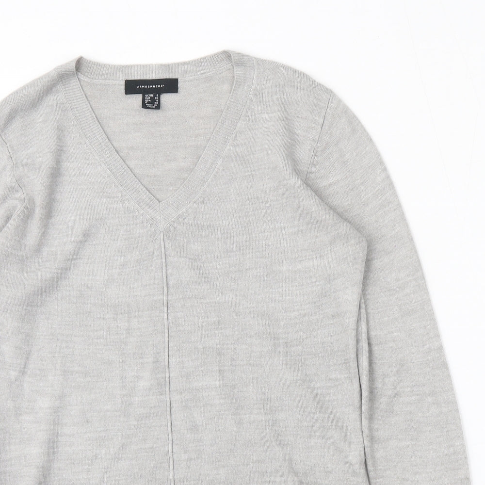 Womens UK Size 8 Atmosphere Grey Pullover Jumper