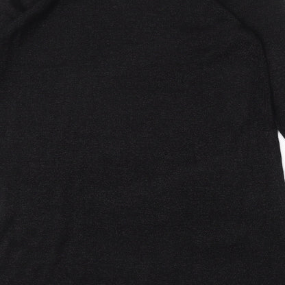 Wallis Womens Black  Acrylic Trapeze & Swing  Size L  Round Neck