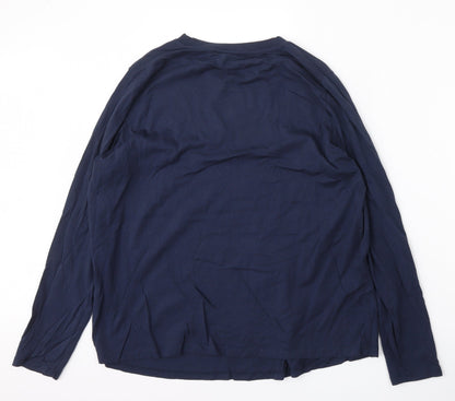 Womens UK Size 18 Very Blue Basic T-Shirt