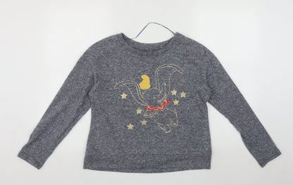 Womens UK Size S Disney Blue Pullover Jumper