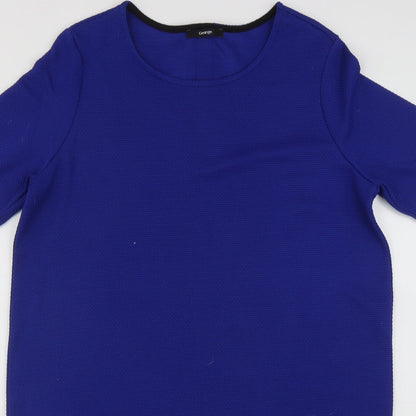 George Womens Blue  Polyester A-Line  Size 12  Round Neck Zip