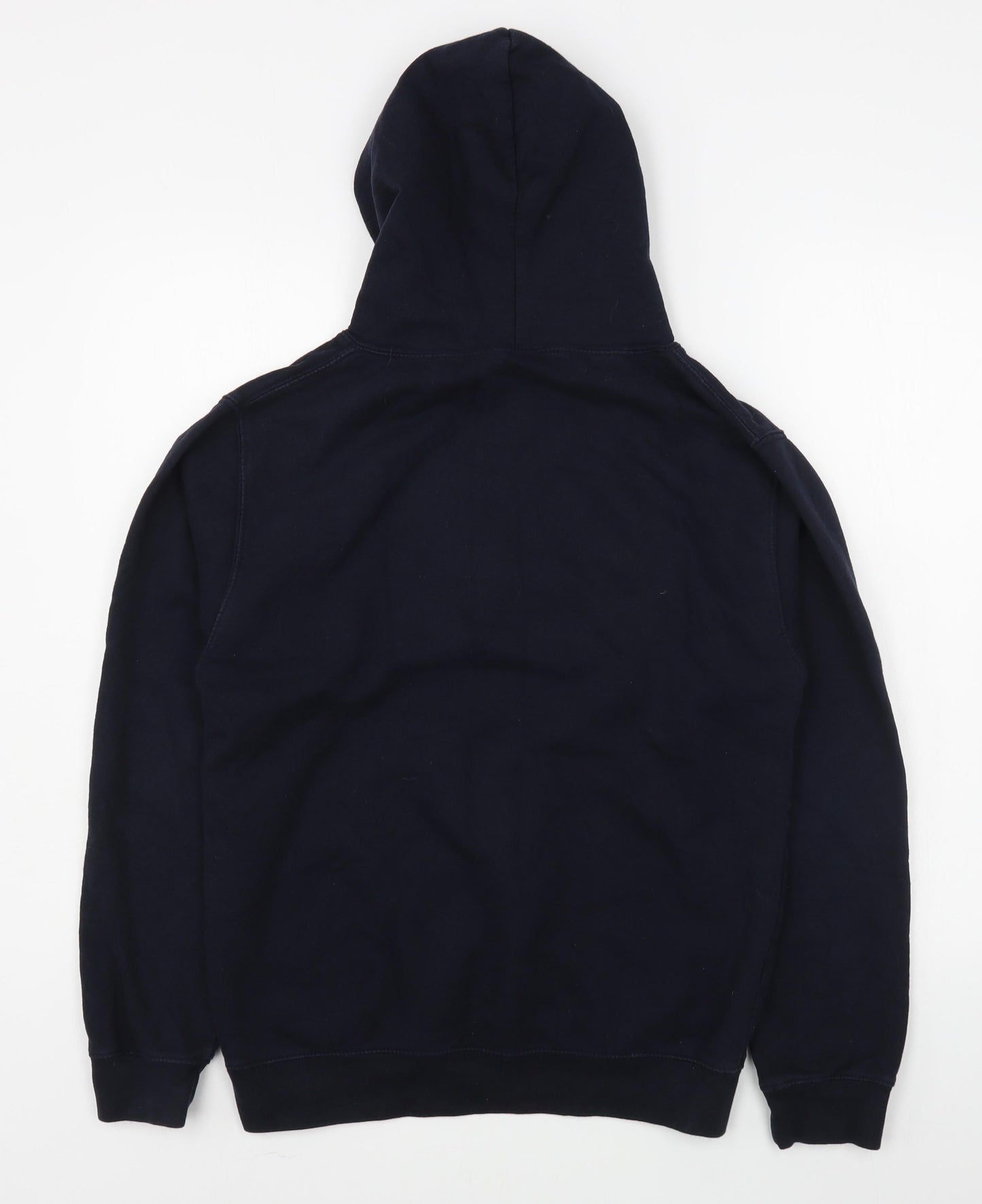 Awdis Mens Blue  Cotton Pullover Hoodie Size S