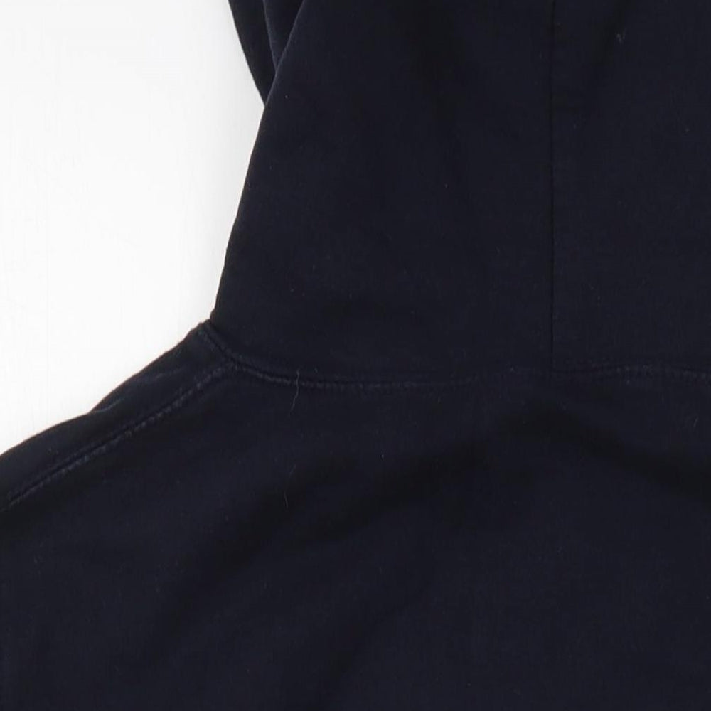 Awdis Mens Blue  Cotton Pullover Hoodie Size S