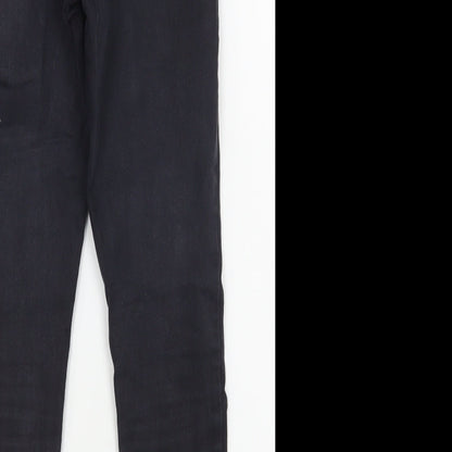 Mens UK Size 28 in Topshop Regular Fit Skinny Black Jeans
