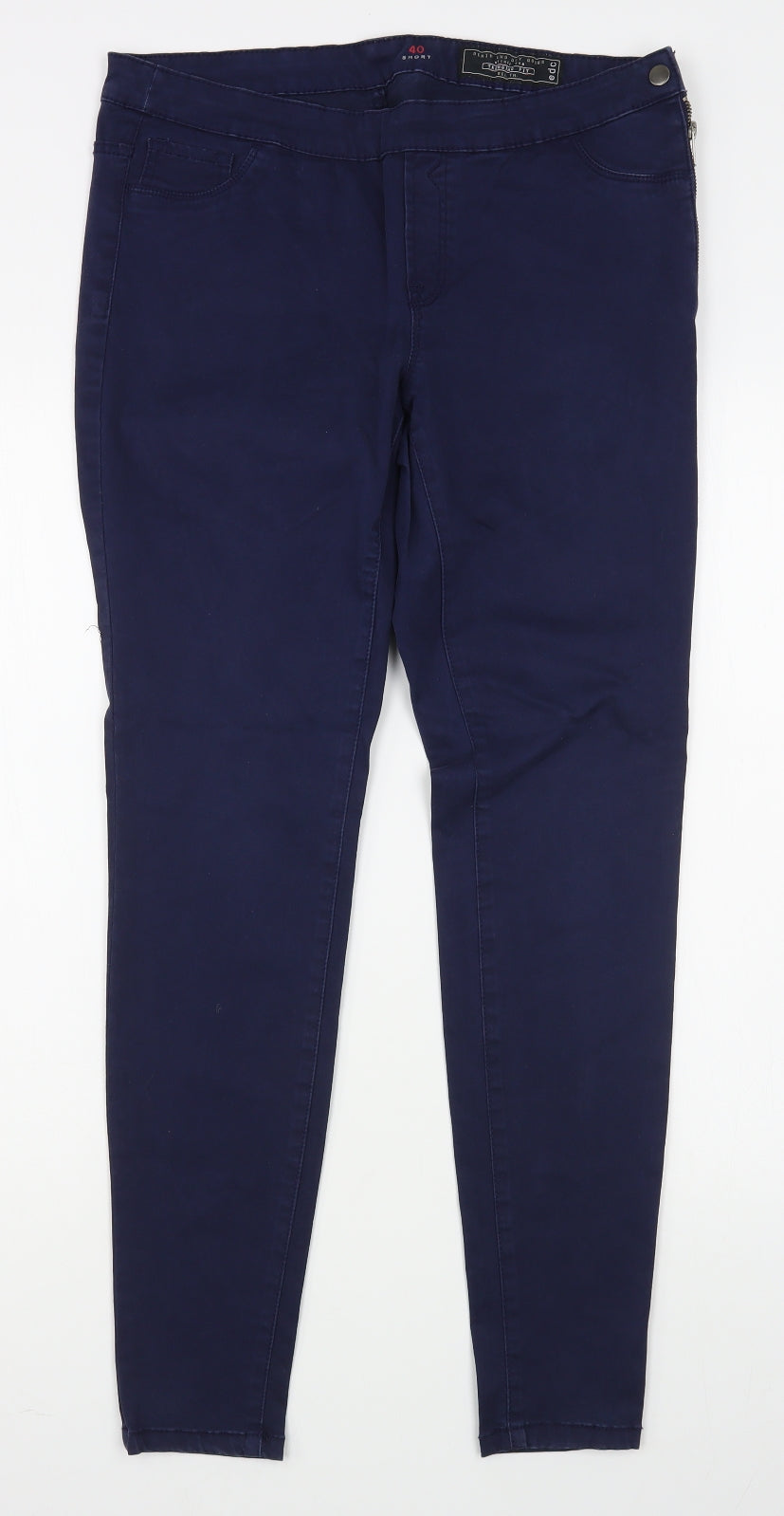 EDC Womens Blue  Cotton Jegging Jeans Size 12 L29 in Regular Zip