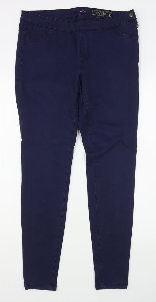 EDC Womens Blue  Cotton Jegging Jeans Size 12 L29 in Regular Zip