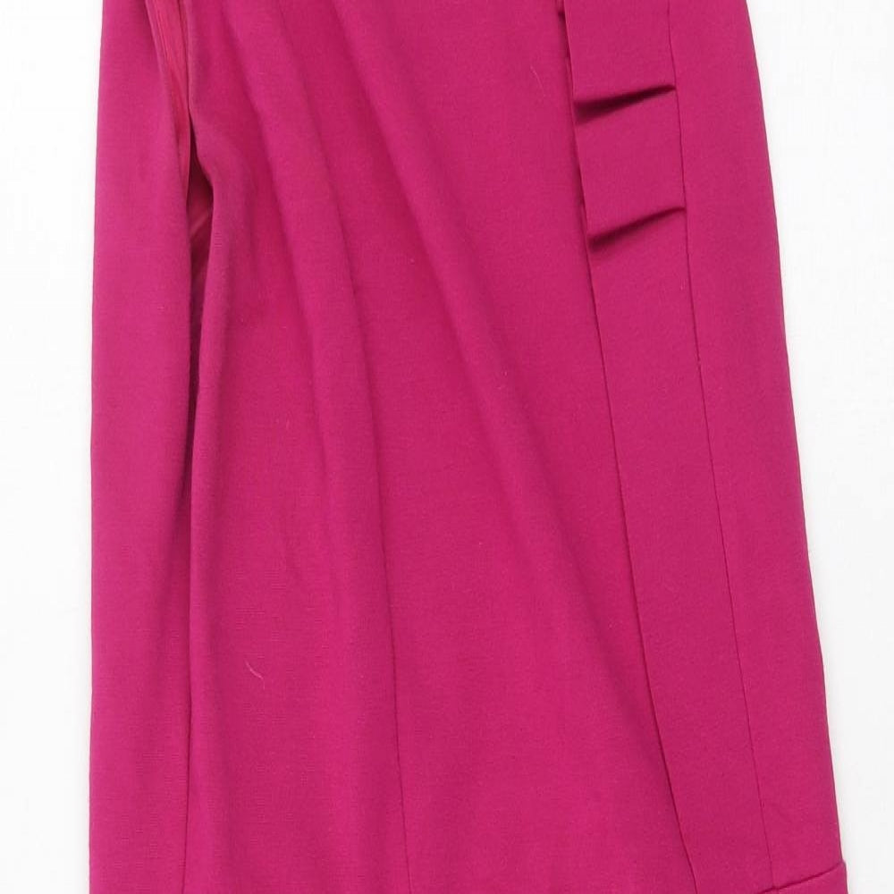 Gsuit Womens Pink  Viscose Bodycon  Size M  Round Neck