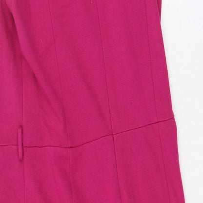 Gsuit Womens Pink  Viscose Bodycon  Size M  Round Neck