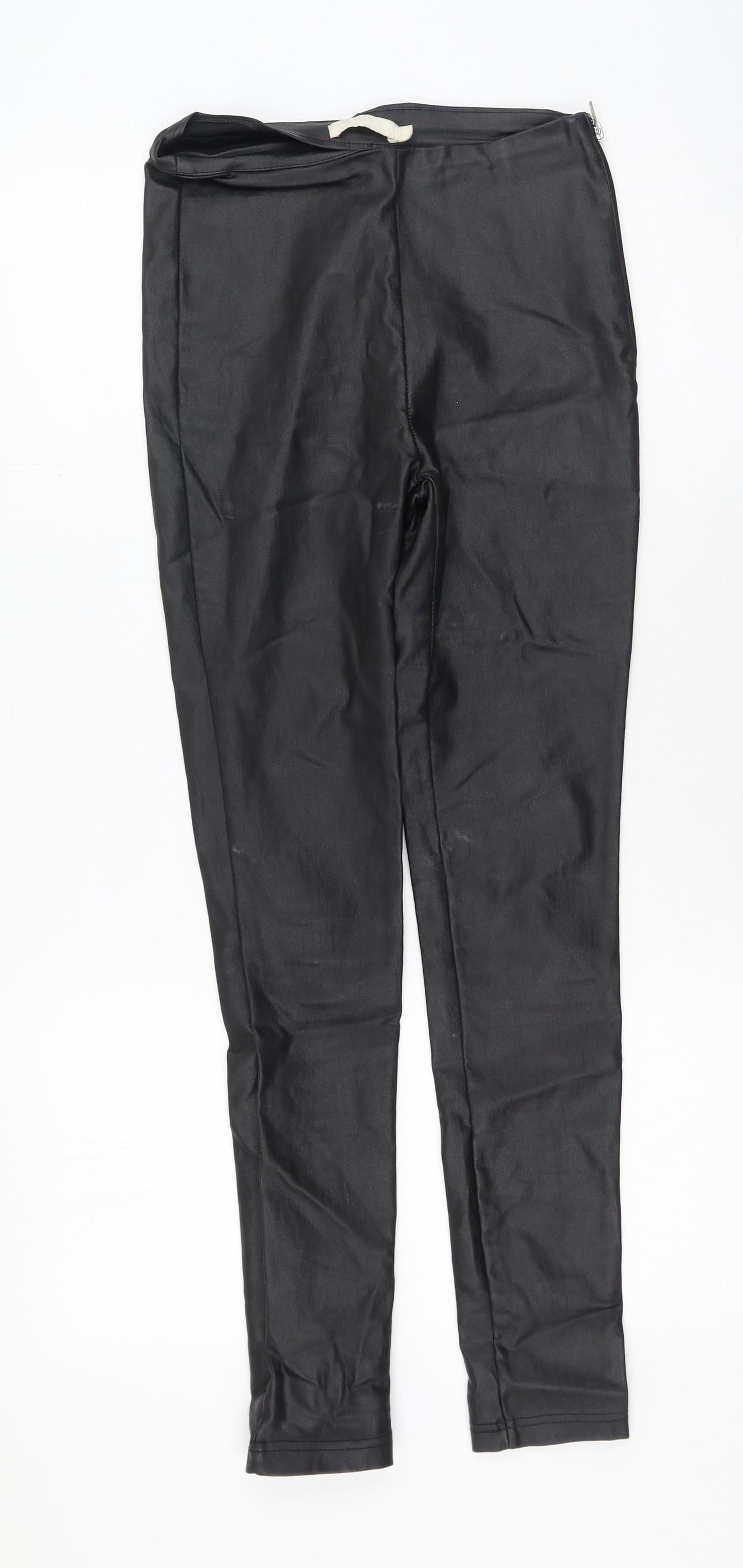 Vera & Lucy Womens Black  Polyester Jegging Trousers Size L L21 in Regular