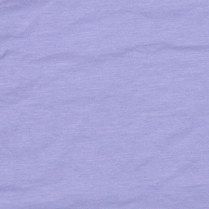 NEXT Girls Purple  Cotton Basic T-Shirt Size 4 Years Round Neck