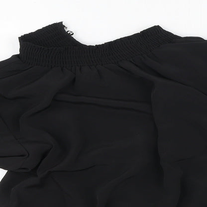 Womens UK Size 8 Dorothy Perkins Black Basic Blouse