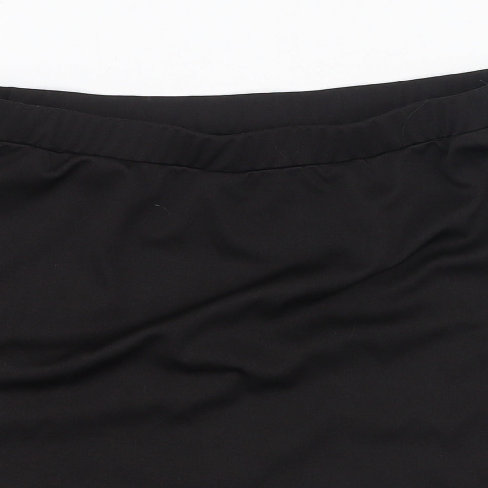 SheIn Womens Black  Polyester Maxi Skirt Size M