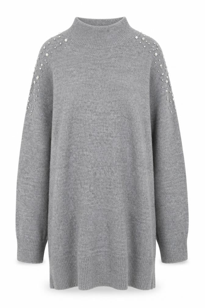 Womens UK Size S Stradivarius Grey Pullover Jumper