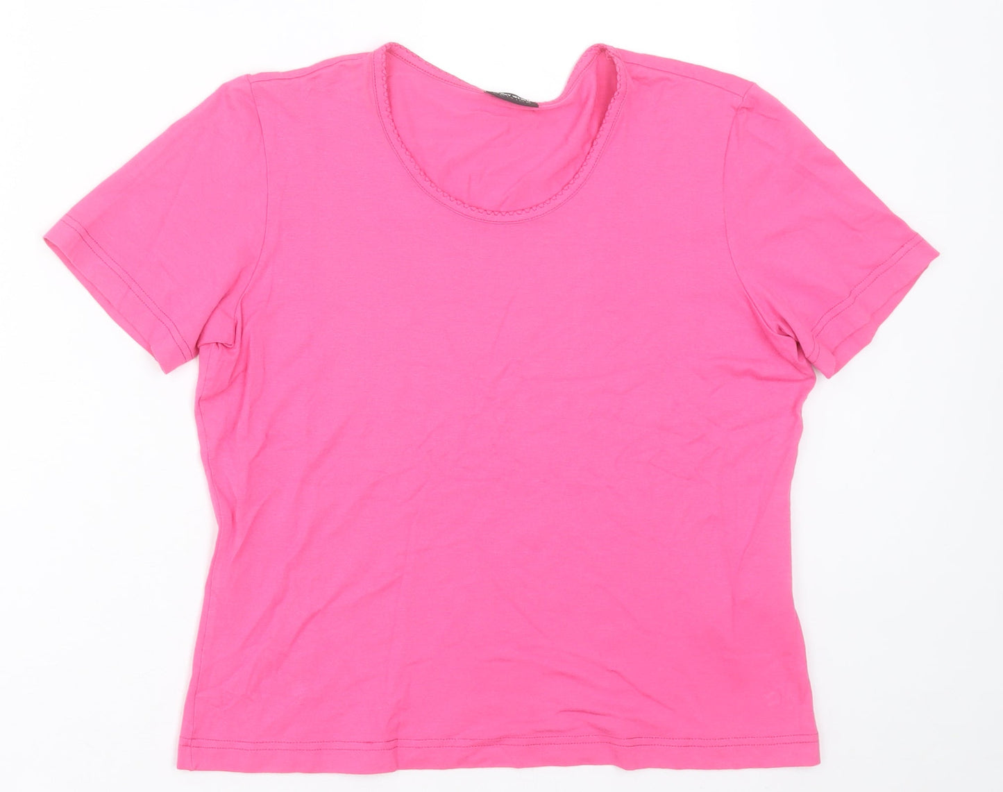 Womens UK Size 10 Gerry Weber Pink Basic T-Shirt