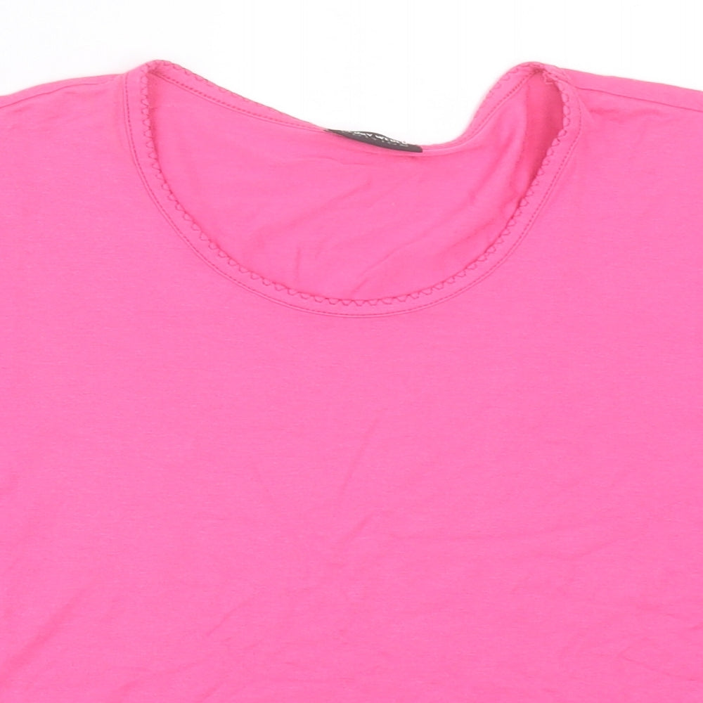 Womens UK Size 10 Gerry Weber Pink Basic T-Shirt