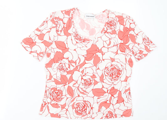 Womens UK Size 10 Gerry Weber Pink Basic T-Shirt