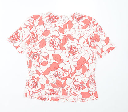 Womens UK Size 10 Gerry Weber Pink Basic T-Shirt